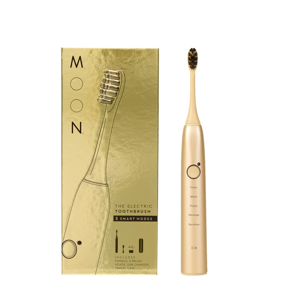 Brand New Moon Oral Beauty The Gold Electric Toothbrush Waterproof USB Charge